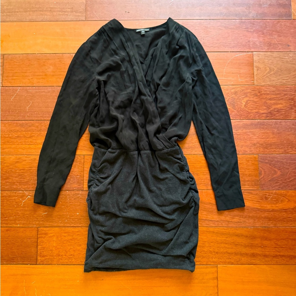 James Perse Sz 2 (women’s Medium) Black and Grey super flattering Dress
